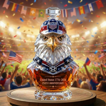 American Eagle 250th Anniversary Soccer Whiskey Bottle