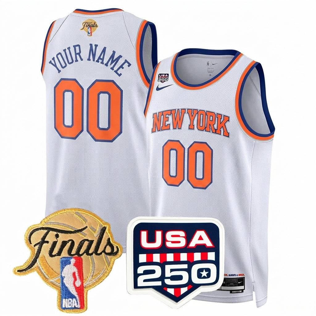 Men's New York Knicks 2026 All Stitched Jersey - Finals Patch