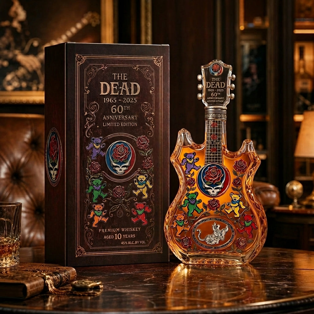 Grateful Dead 60th Anniversary Whiskey Bottle 🎸