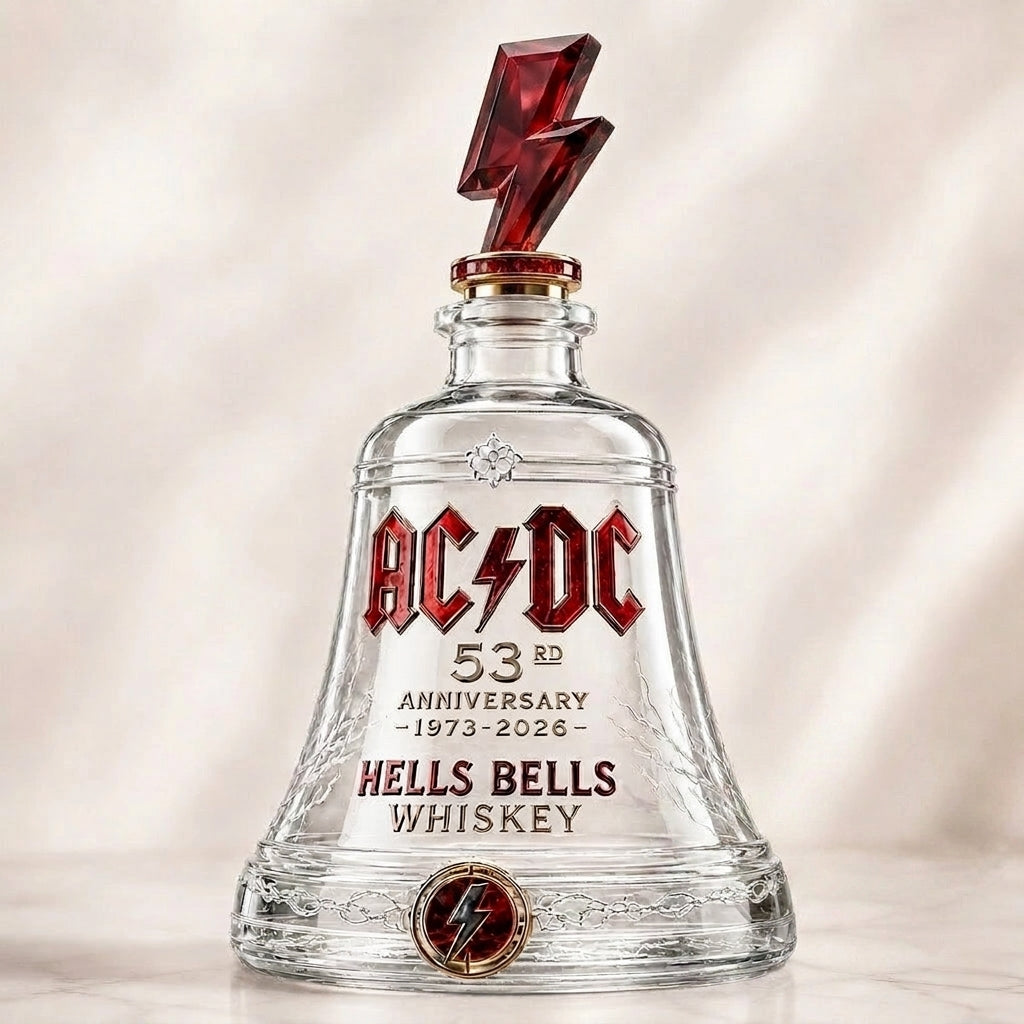 AC/DC 53rd Anniversary 1973-2026 Hells Bells Whiskey Bottle