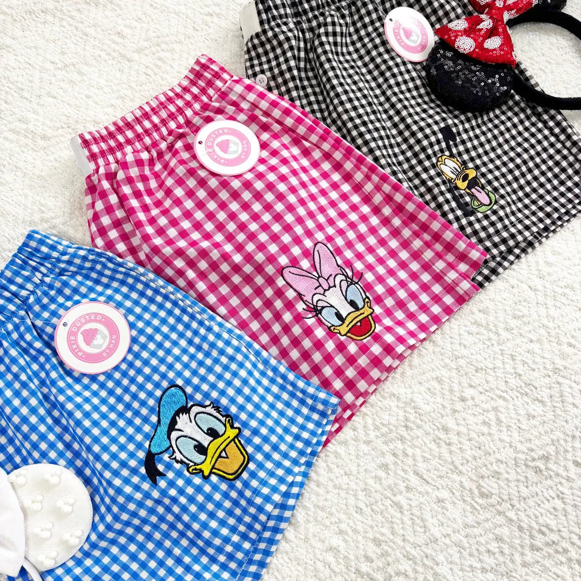Disney Character Inspired Gingham Shorts