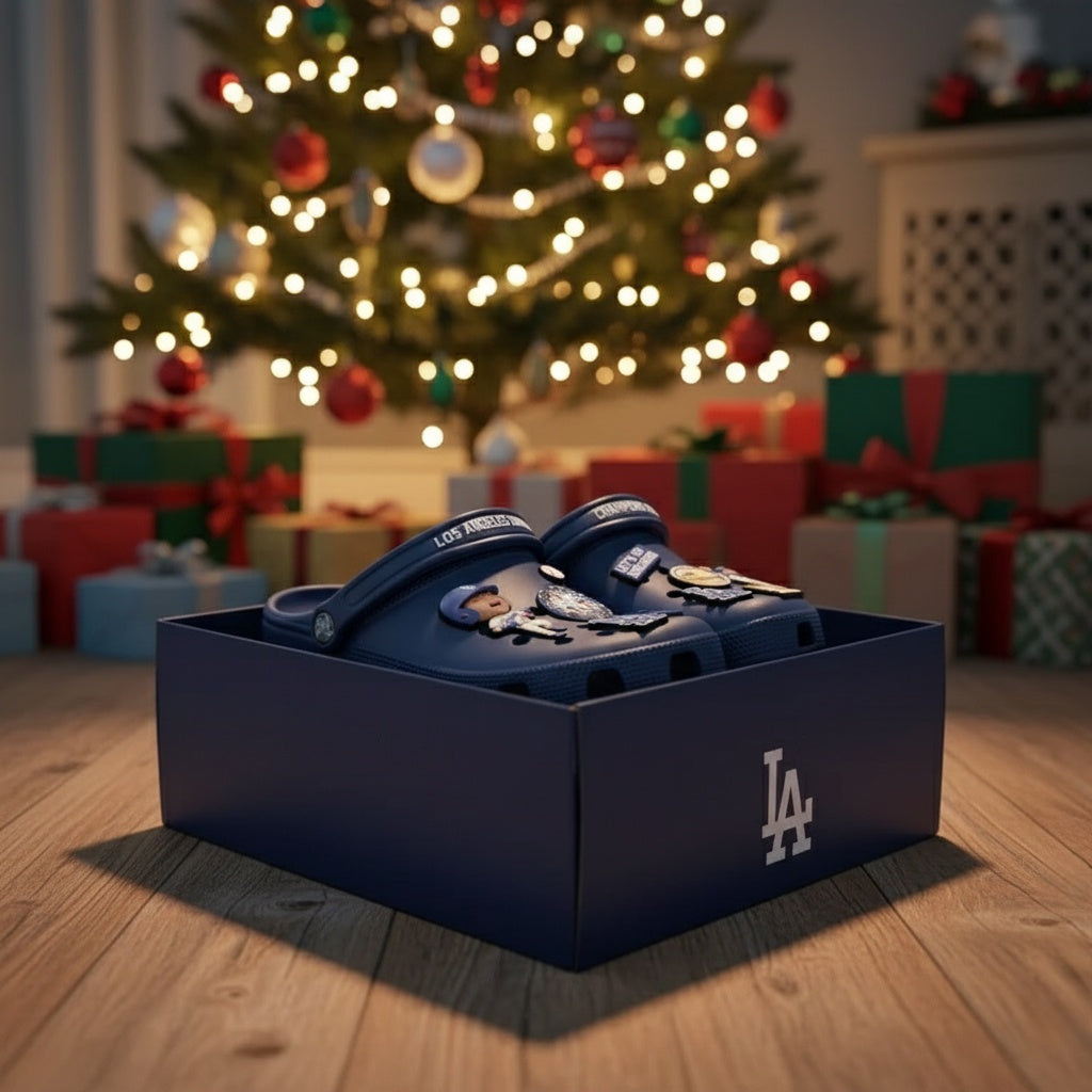 LA Dodgers 2025 World Series Champions Crocs With Charms