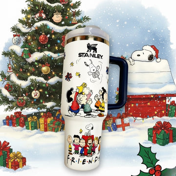 40oz Snoopy F.R.I.E.N.D.S Tumbler