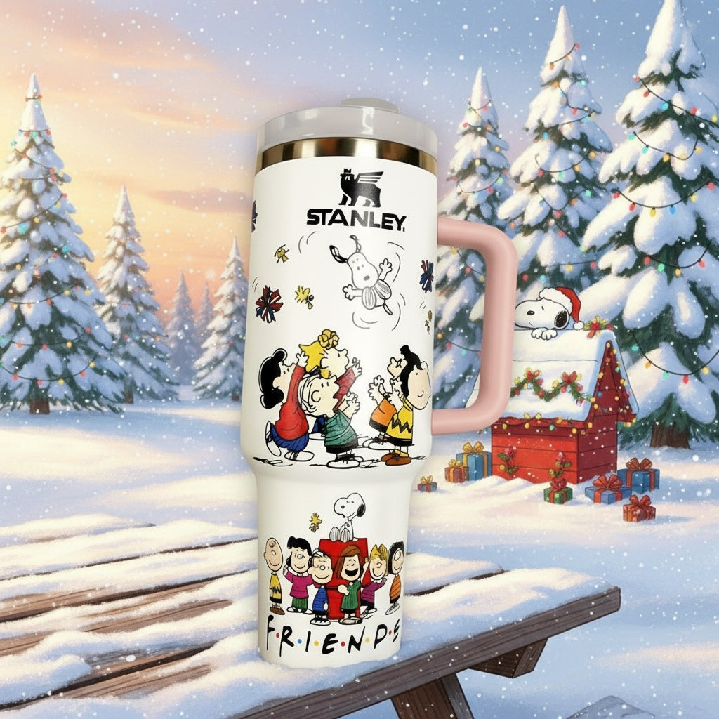 40oz Snoopy F.R.I.E.N.D.S Tumbler
