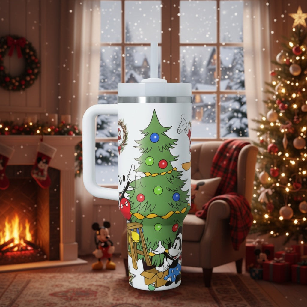 40oz DN Mickey Christmas Tumbler