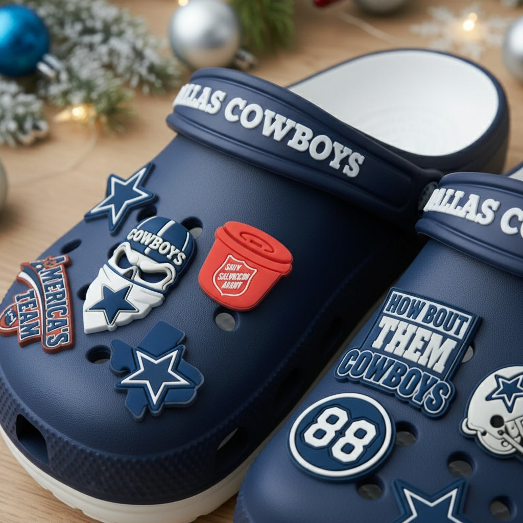 🎁 D.Cowboys 2025 Crocs With Charms