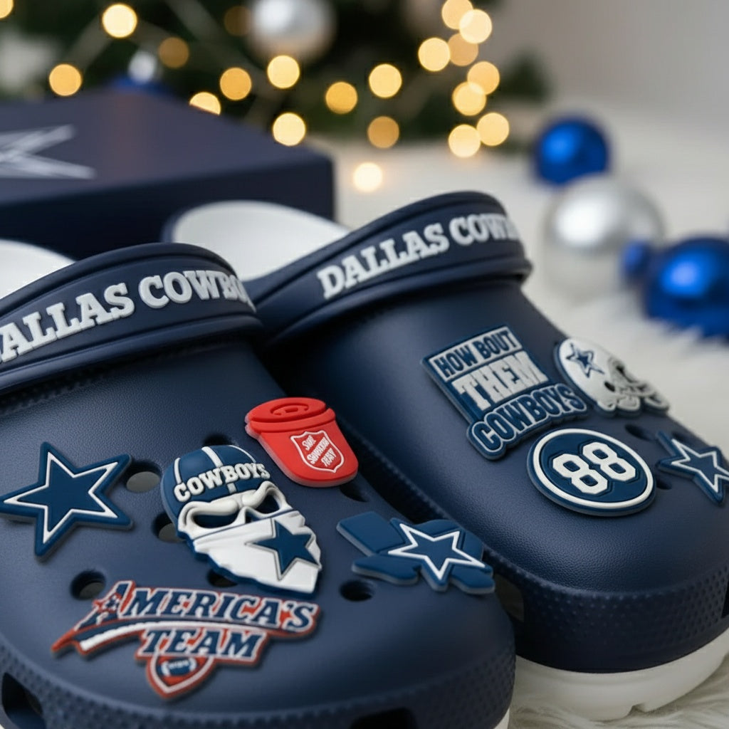 🎁 D.Cowboys 2025 Crocs With Charms