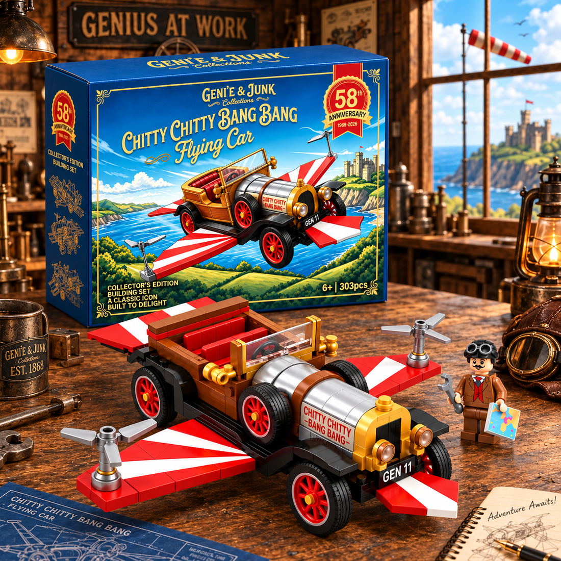 Chitty Flying Car 58th Anniversary Building Set