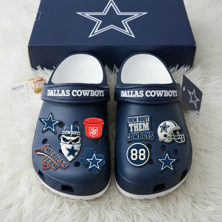 🎁 D.Cowboys 2025 Crocs With Charms