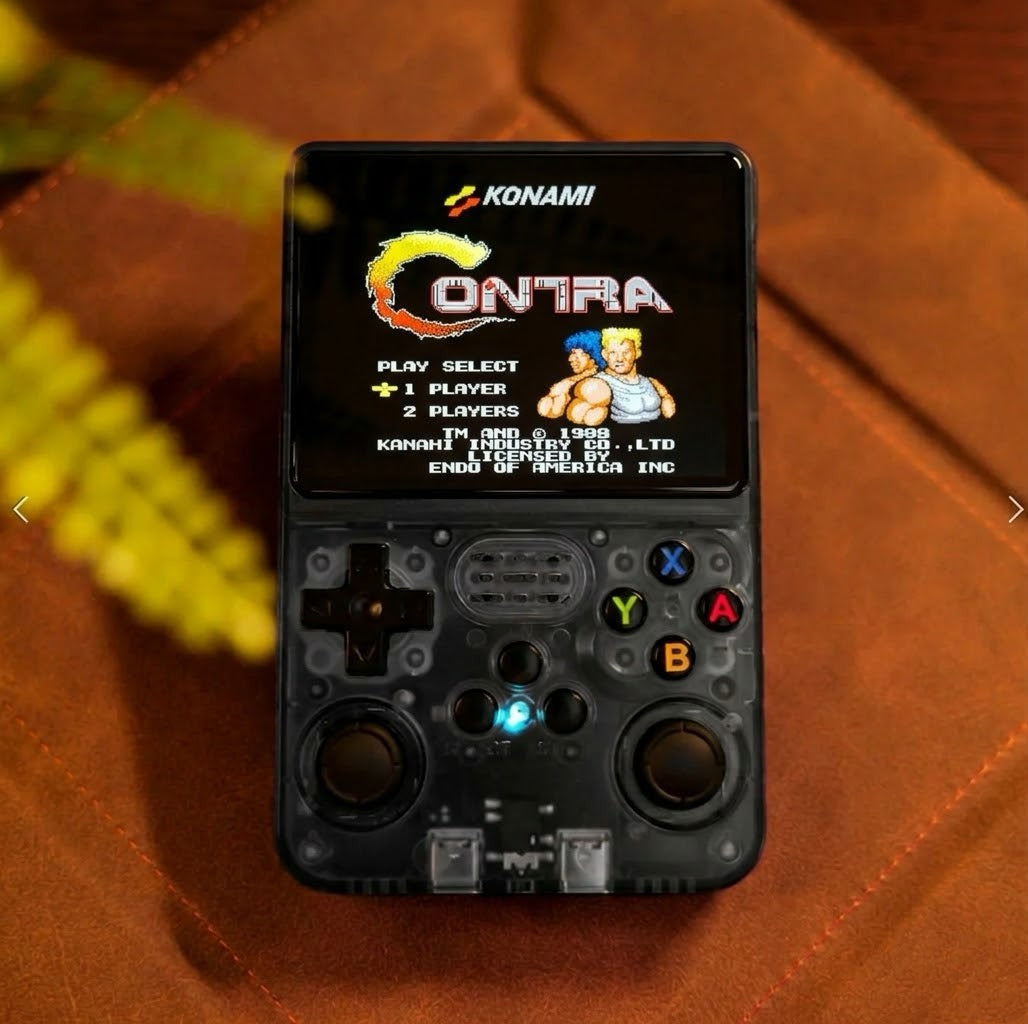 R36S Retro Handheld Game Console - Black