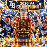 Tampa Bay Rays 2026 American League Champions Collectible Decanter – 2008 · 2020 · 2026