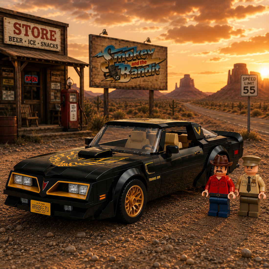 Smokey and the Bandit 50th Anniversary - Pontiac Firebird Trans Am Building Set