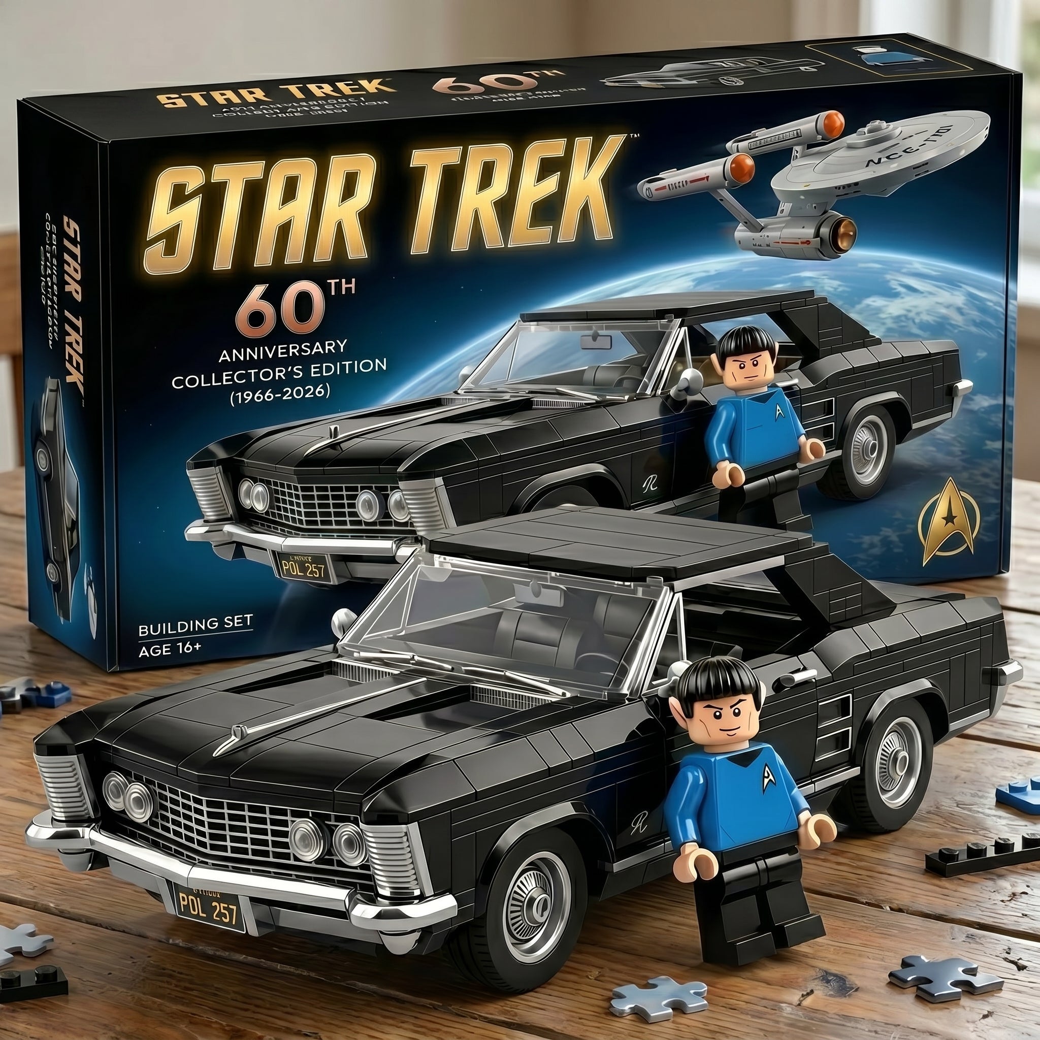 Star Trek 60th Anniversary - Spock Riviera Collector Building Set