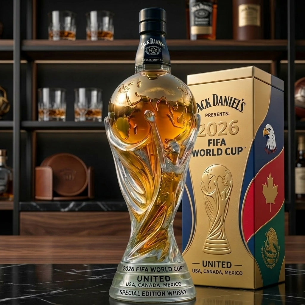 JD FF WC 2026 Whiskey Bottle